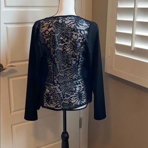 NWT Windsor Black Lace Back Blazer